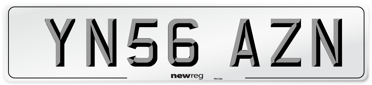 YN56 AZN Number Plate from New Reg